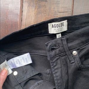 AGOLDE high rise black jean